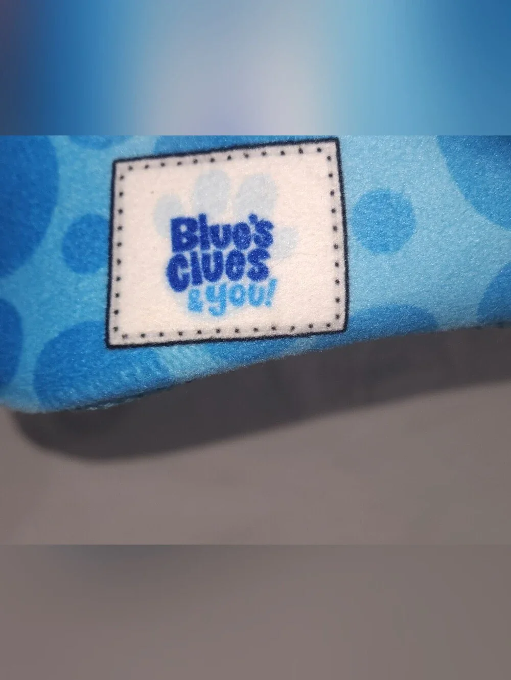 Blue Plush Puppy Kids Slippers Size Toddler 9/10